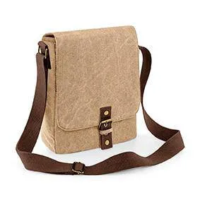 Quadra QD624 Sac Reporter Ipad  Tablette Vintage En Toile